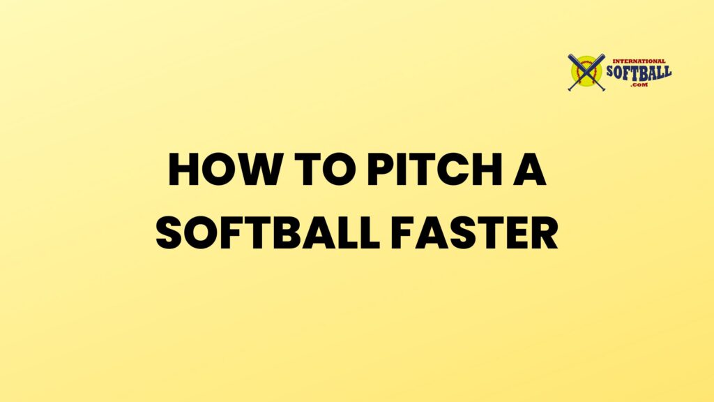 Pro Tips: How to Pitch a Softball Faster (Advanced Training ...